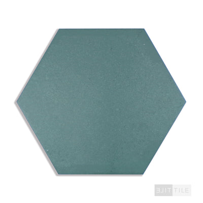 Makoto Porcelain Field Tile 10X11-1/2 Midori Green Matte