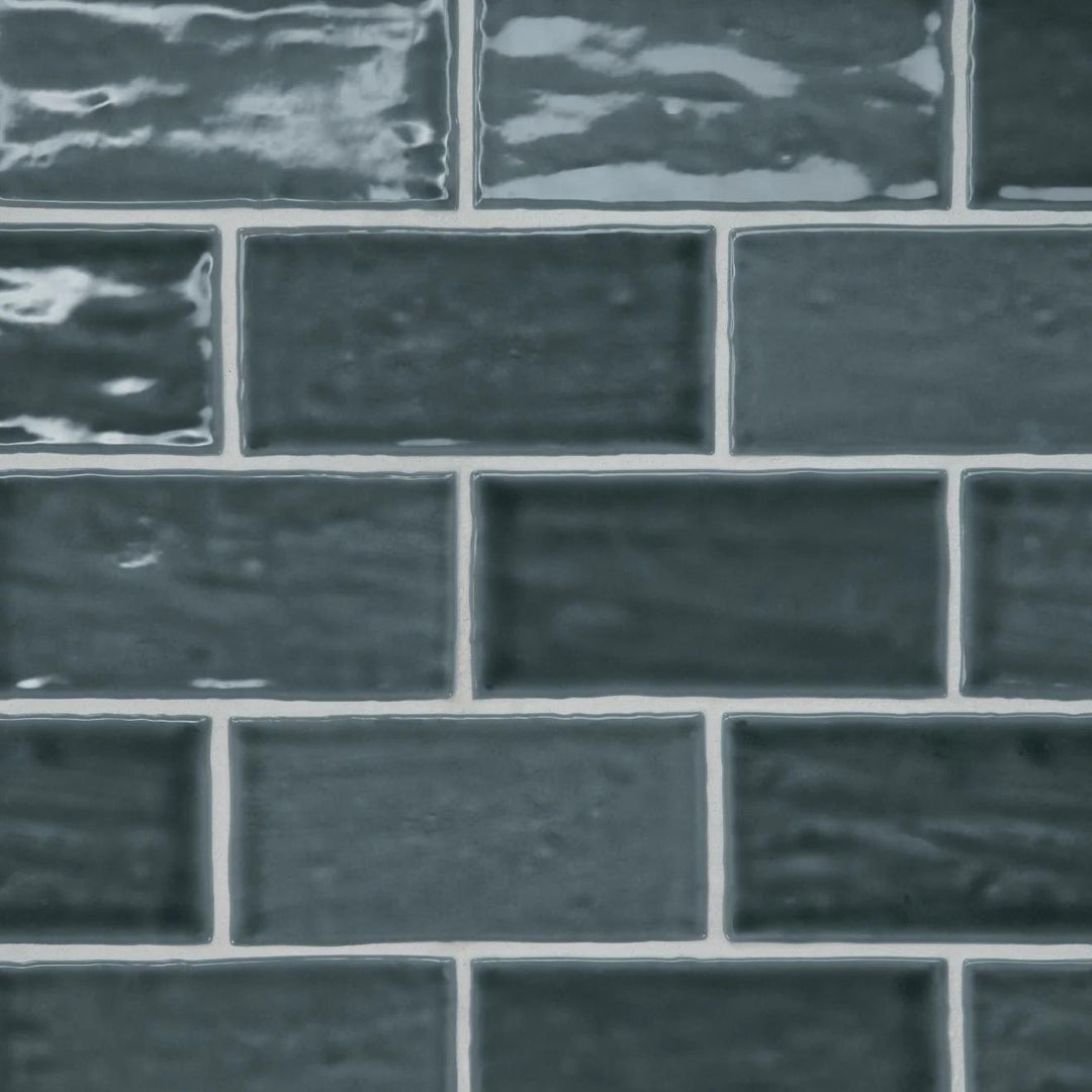 Marin Glazed Ceramic Field Tile 2.5X5 Midnight Tide Gloss – Elit Tile