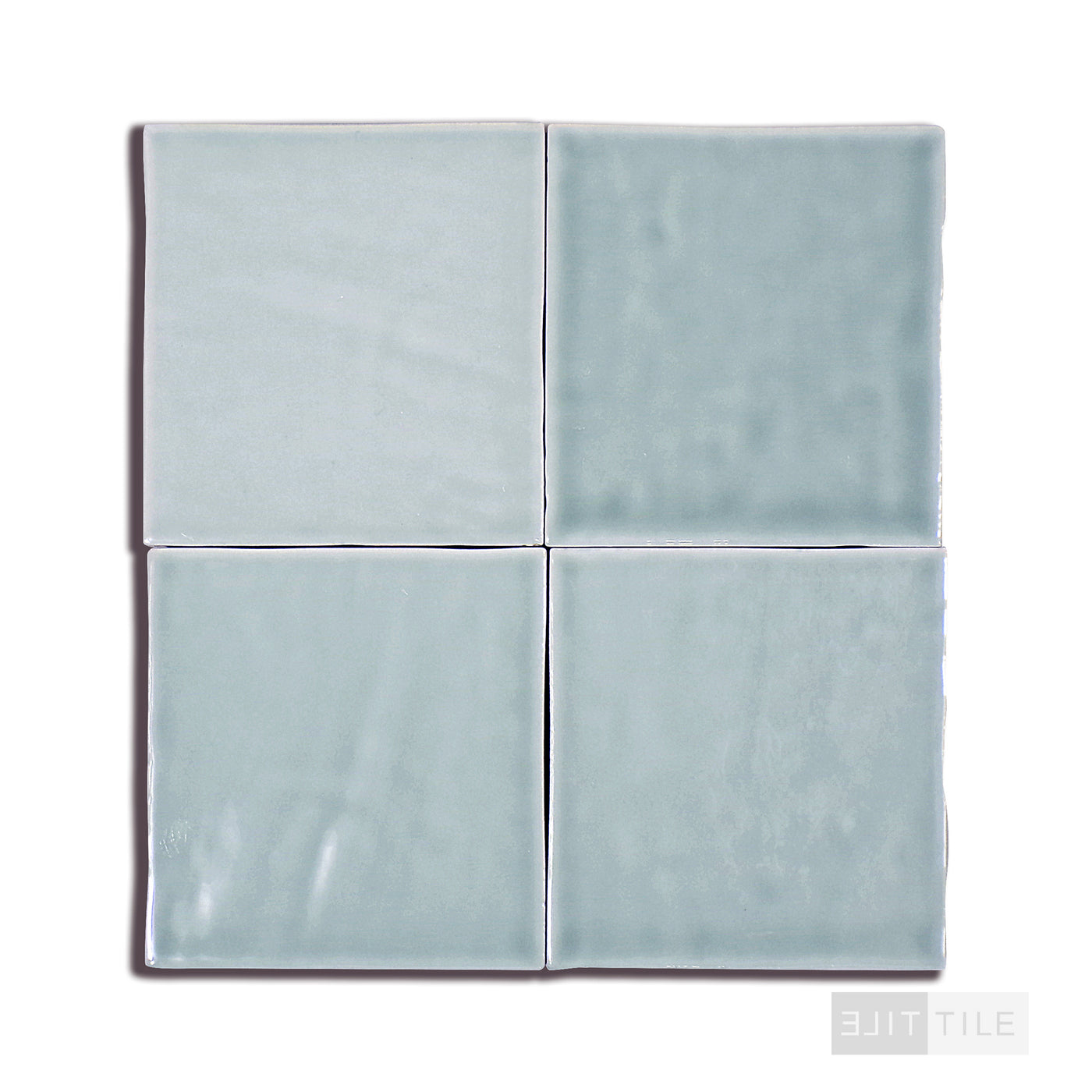 Marin Glazed Ceramic Field Tile 4X4 Aloe Green Gloss