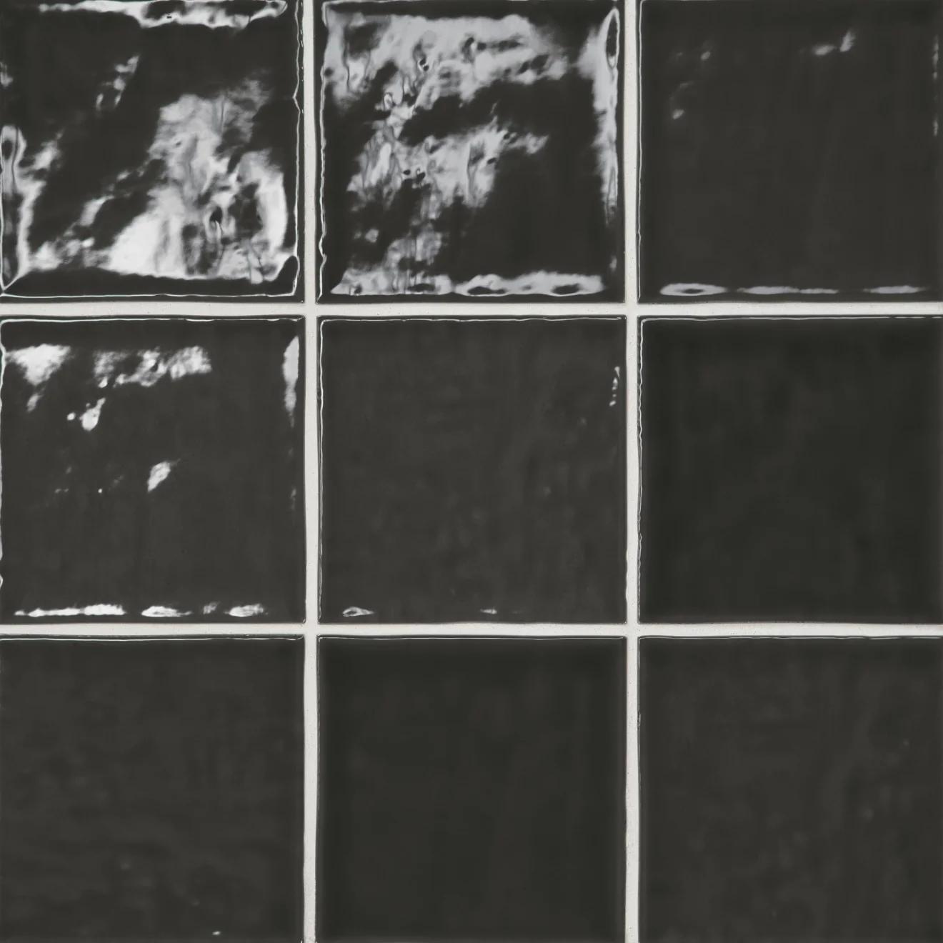 Marin Glazed Ceramic Field Tile 4X4 Black Sea Gloss