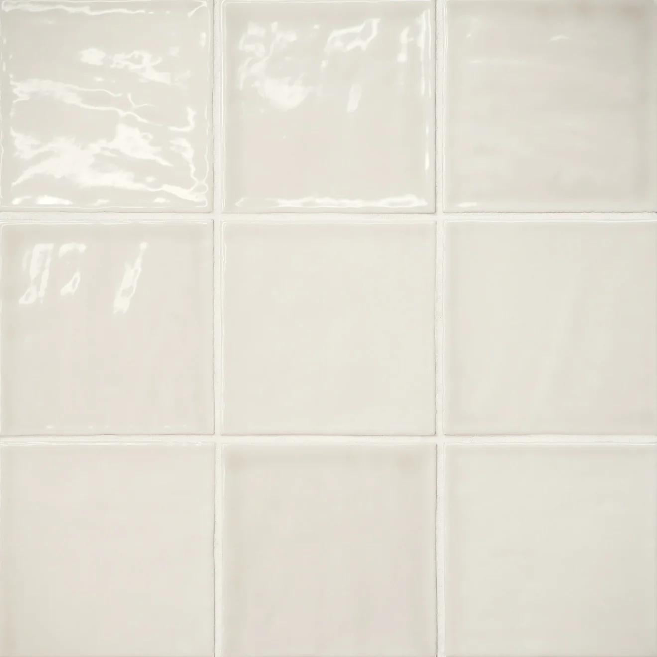 Marin Glazed Ceramic Field Tile 4X4 Sand Dollar Gloss