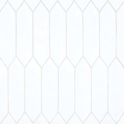 Reine Glazed Ceramic Field Tile 3X12 White Gloss