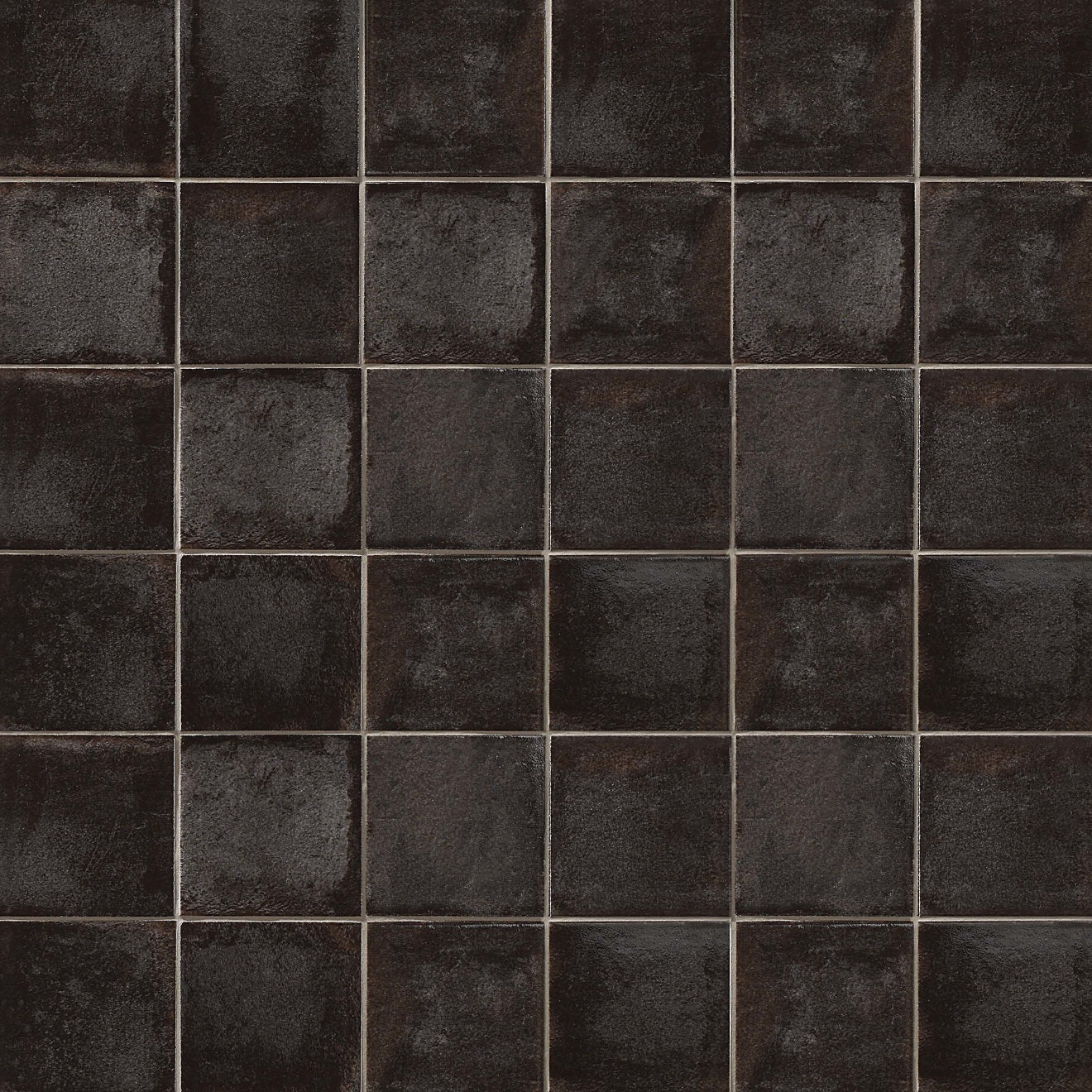 Vivace Glazed Porcelain Pressed Field Tile 4X4 Caviar Gloss