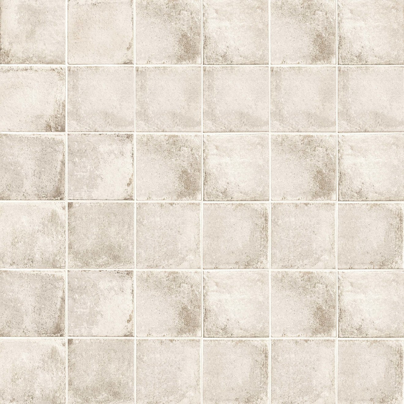 Vivace Glazed Porcelain Pressed Field Tile 4X4 Rice Gloss