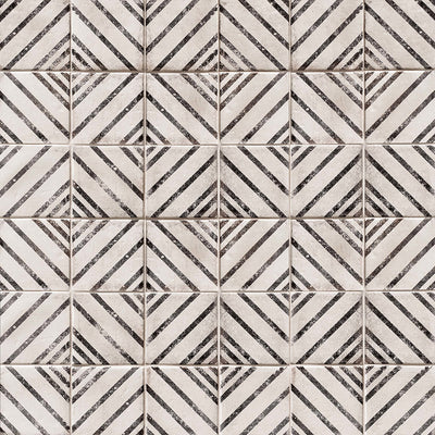 Vivace Glazed Porcelain Pressed Decorative Tile 4X4 Motif Rice Gloss