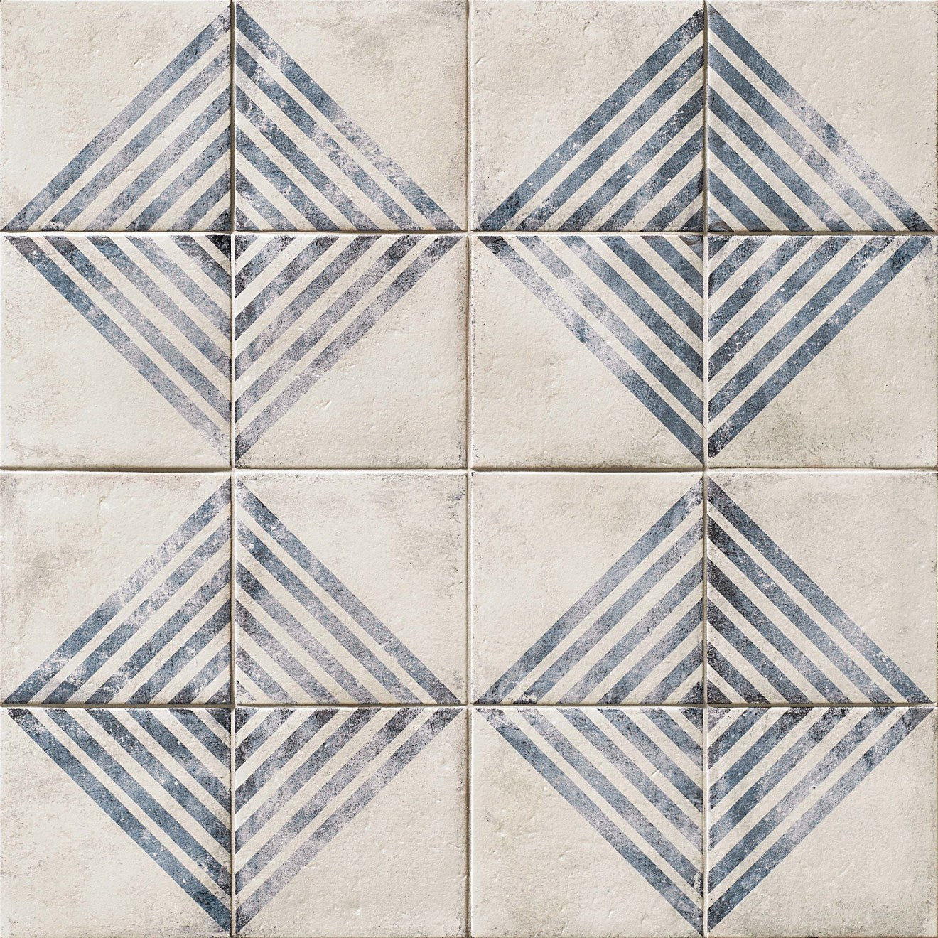 Vivace Glazed Porcelain Pressed Decorative Tile 9X9 Roads Atlantic Matte