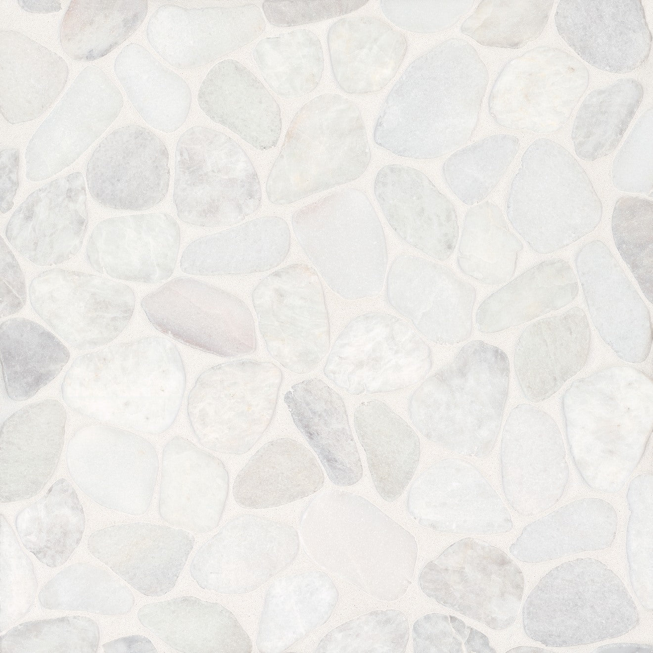 Waterbrook Sliced Pebble Stone Mosaic 12X12 Thassos