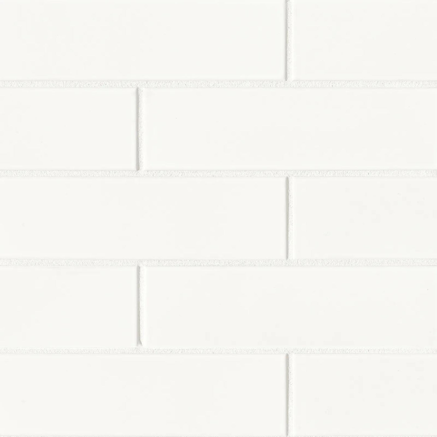 Zenia Glazed Porcelain Field Tile 2-1/2X9 Milky Way Gloss