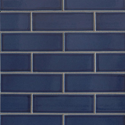 Zenia 2X6 Glazed Porcelain Mosaic 11-1/2X11-1/4 Tide Gloss