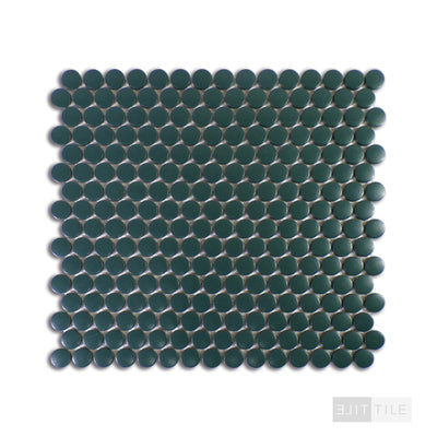 Marin 3/4" Penny Round Ocean Teal Matte