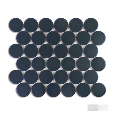 Marin 2" Penny Round Midnight Tide Matte