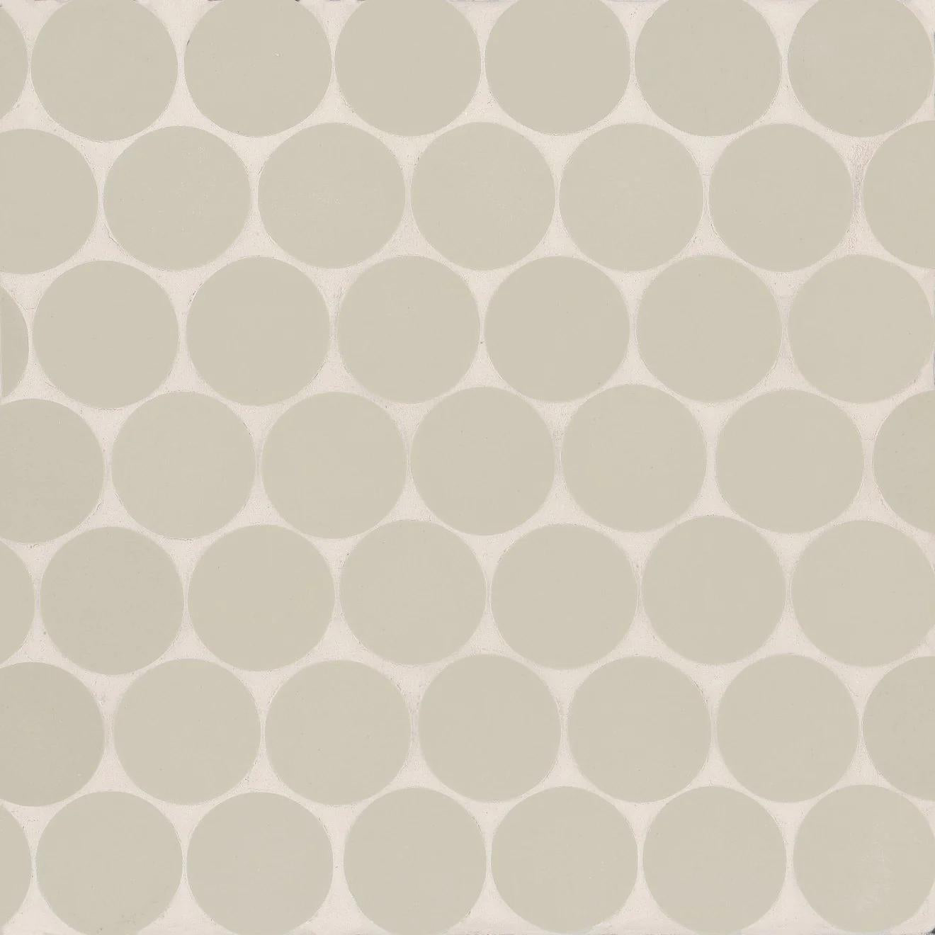 Makoto 2" Round Kumo Grey Matte Mosaic