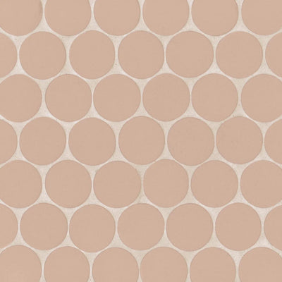 Makoto 2" Round Momoiro Blush Matte Mosaic