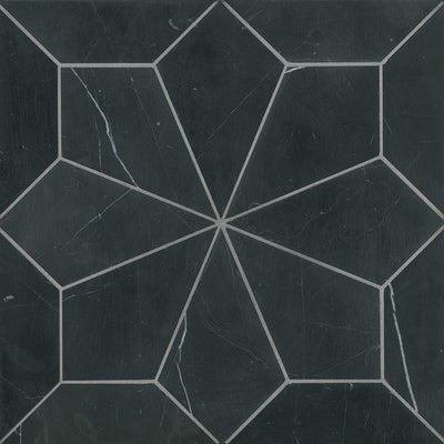 Blomma Mosaic Honed 12X12 Nero