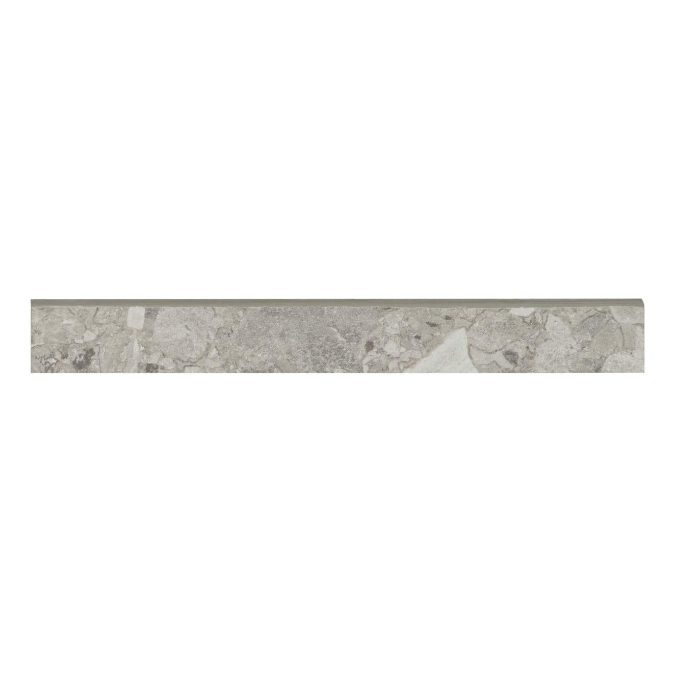 Frammenta Bullnose Matte 3X24 Light Grey