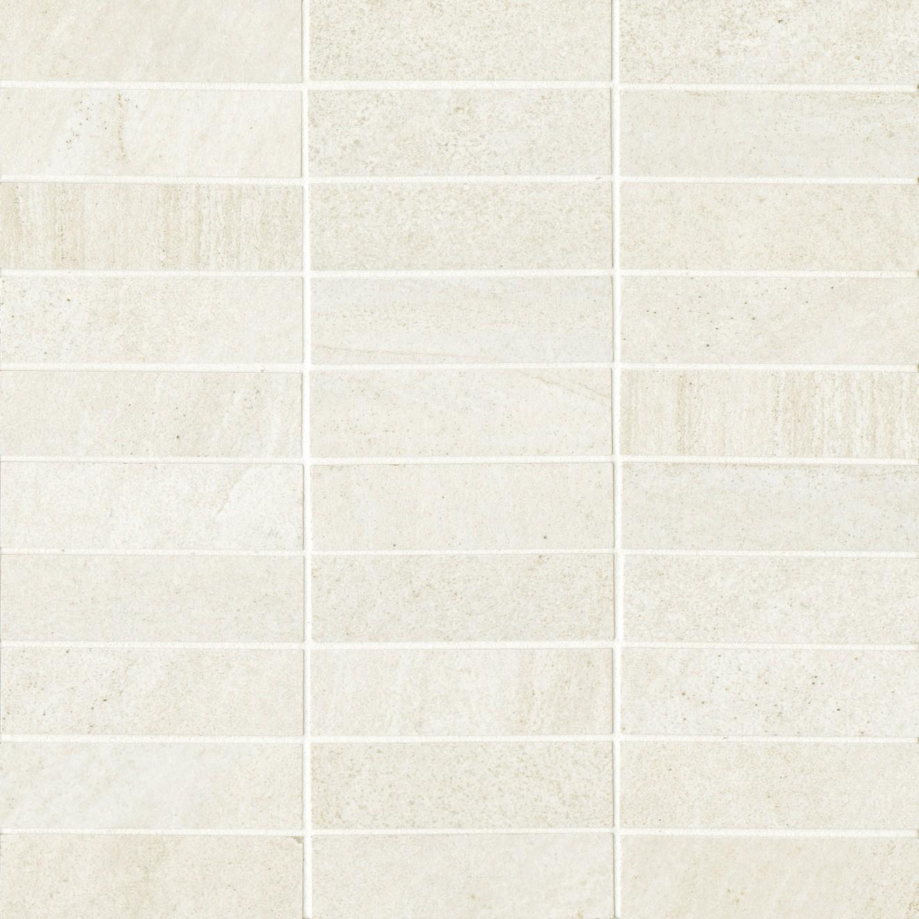 Purestone 1X4 Mosaic Natural 12X12 Bianco