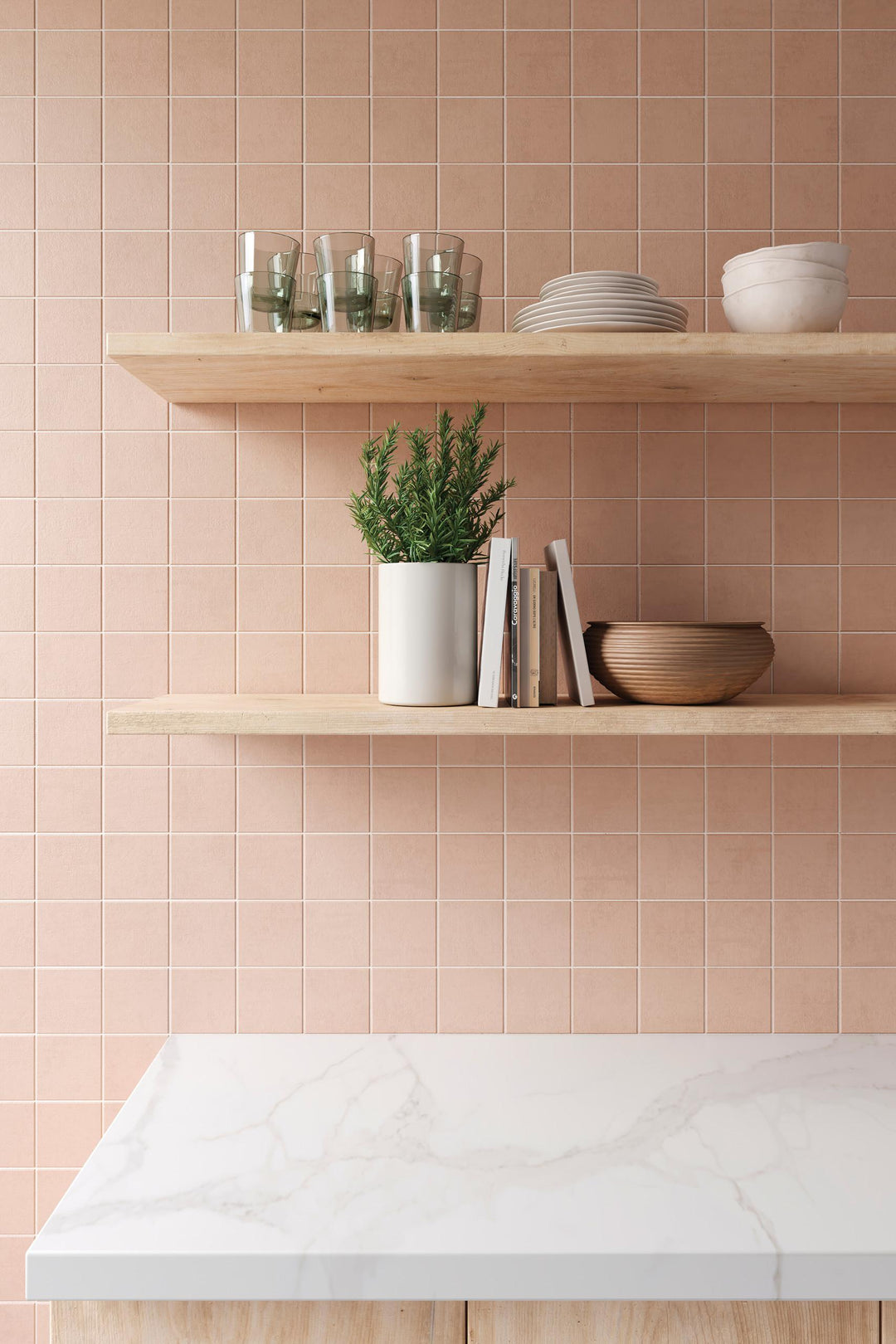 Sahara 4X4 Square Mosaic Matte 11.75X11.75 Rose – Elit Tile
