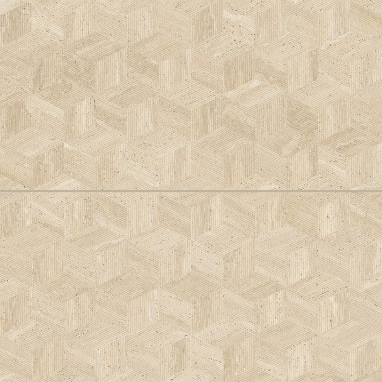 Sensi Roma Cube Deco Satin 24X48 Cream