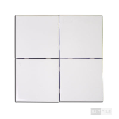 COLOR WHEEL CLASSIC CERAMIC TILE 4-1/4X4-1/4 0100 WHITE GLOSSY PRIMARY SHOT