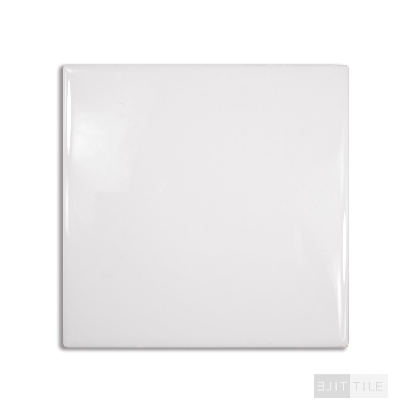 COLOR WHEEL CLASSIC CERAMIC TILE 6X6 0100 WHITE GLOSSY PRIMARY SHOT