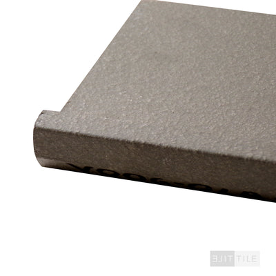 QUARRY TEXTURES TRIM 5X6 0T03 ASHEN GRAY MATTE PRIMARY CORNER SHOT