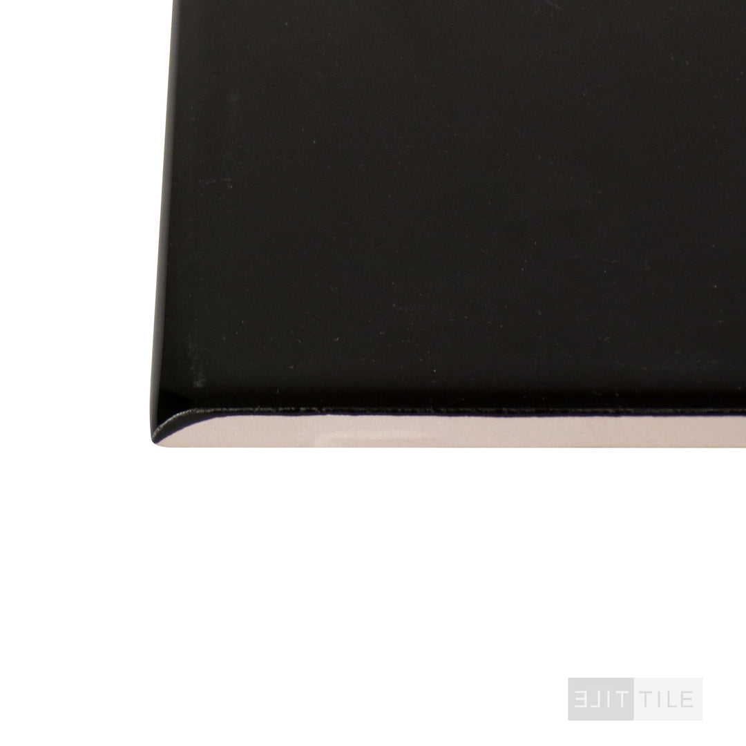 Color Wheel Classic Ceramic Bullnose 4-1/4X4-1/4 K111 Black – Elit