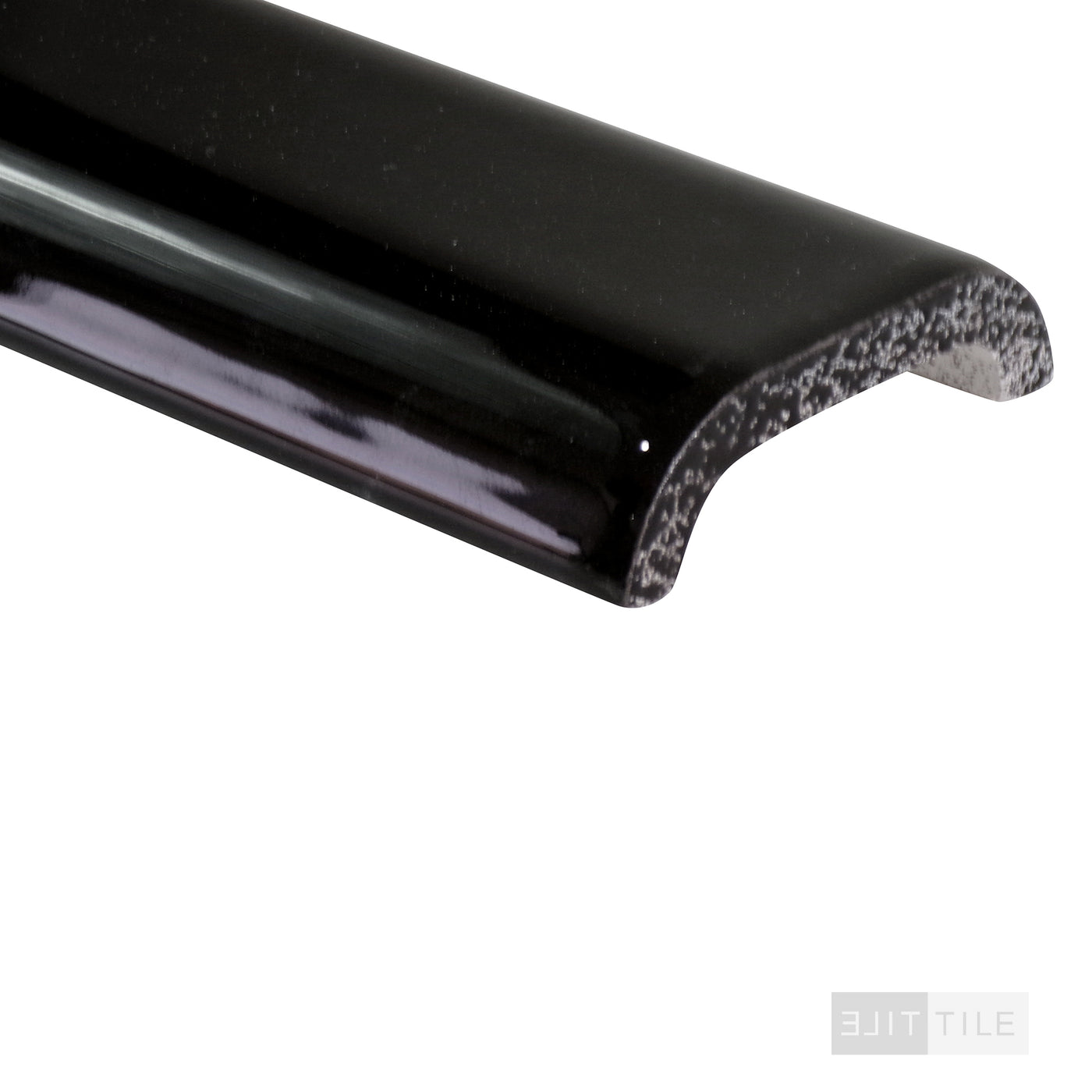 Color Wheel Classic Ceramic Shower Curb 2X6 K111 Black