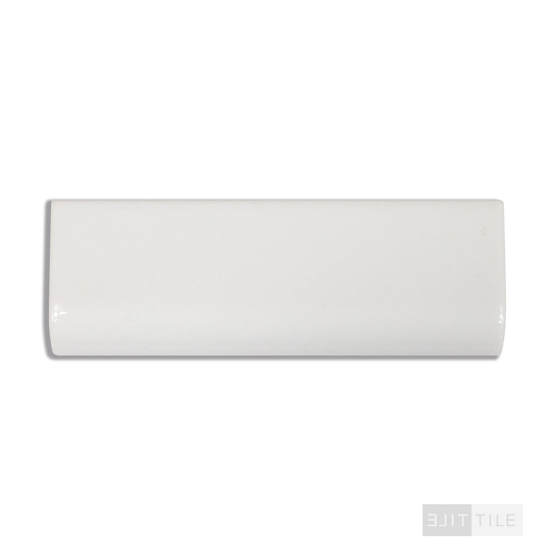 Mid-State Shell Pink Glossy Ceramic Radius Bullnose Tile 2x6 – Vintage Retro Mudd Caps – Defects/AS-IS