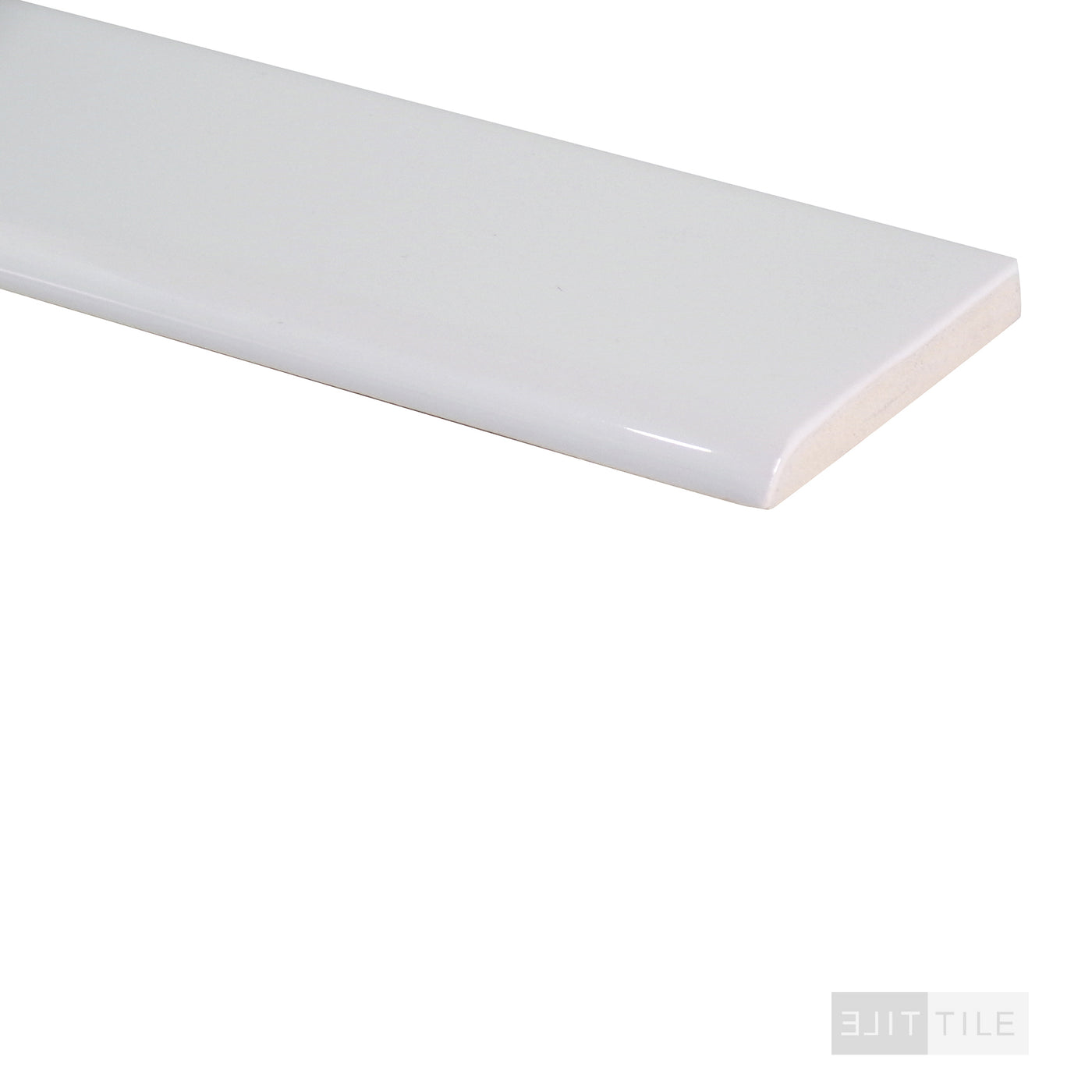 Color Wheel Classic Ceramic Bullnose 2X6 0190 Arctic White