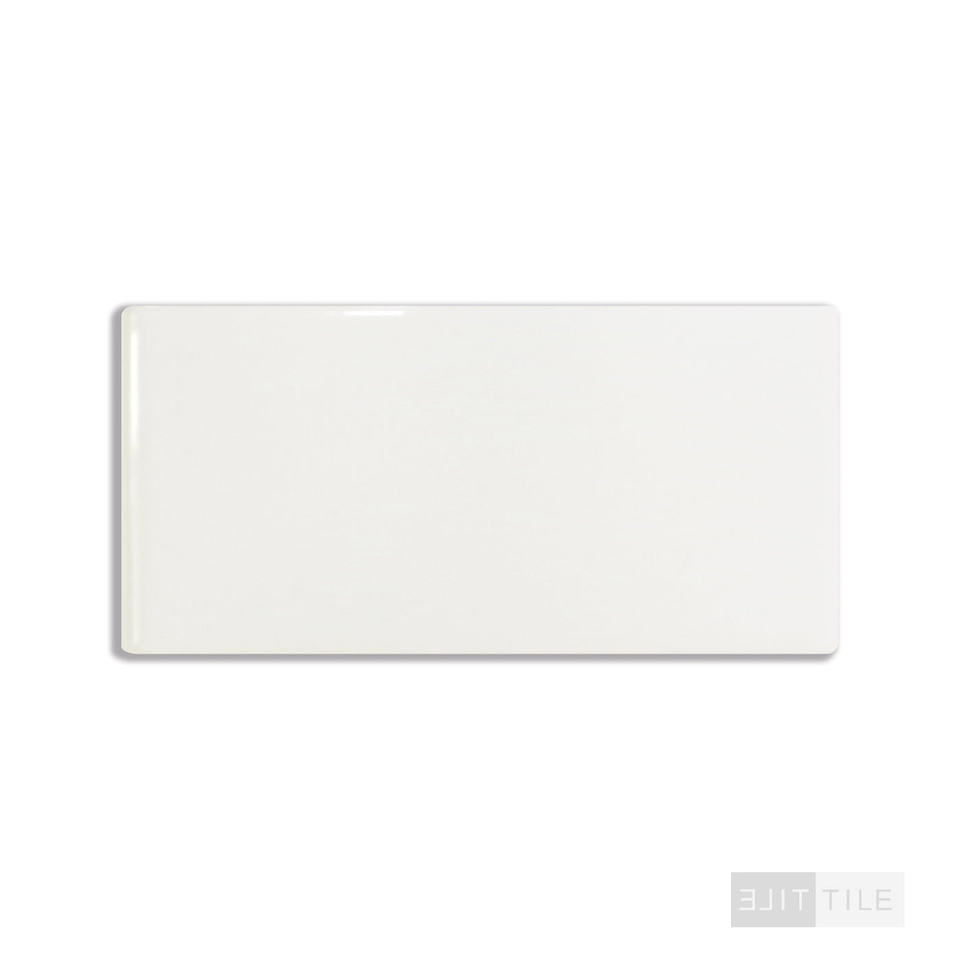 Color Wheel Classic Ceramic Bullnose 3X6 0190 Arctic White