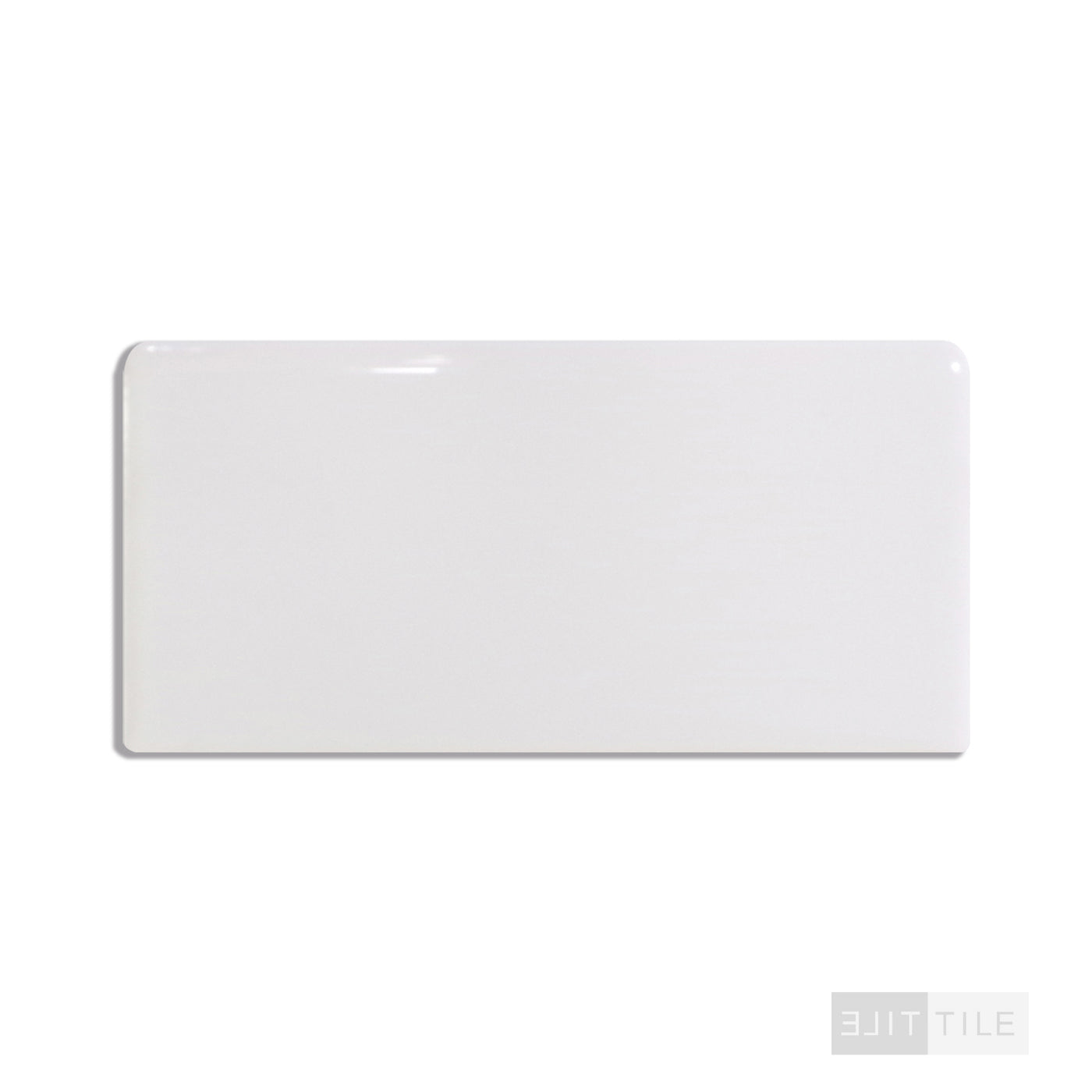 Color Wheel Classic Ceramic Bullnose Left Corner 3X6 0190 Arctic White