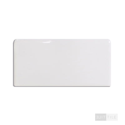 Color Wheel Classic Ceramic Bullnose Left Corner 3X6 0190 Arctic White