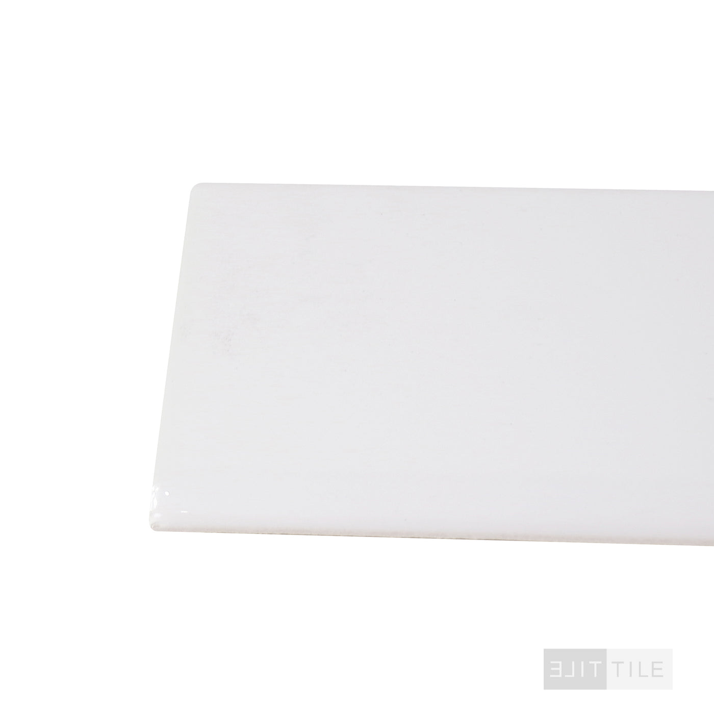 Color Wheel Classic Ceramic Bullnose Right Corner 3X6 0190 Arctic White