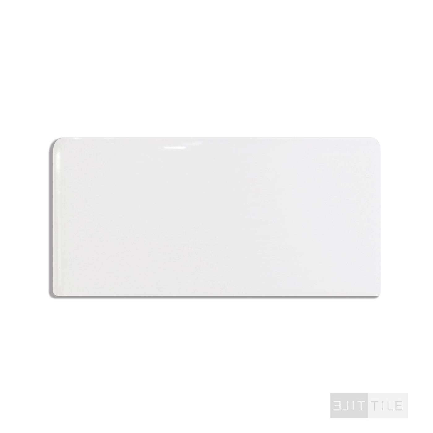 Color Wheel Classic Ceramic Bullnose Right Corner 3X6 0190 Arctic White