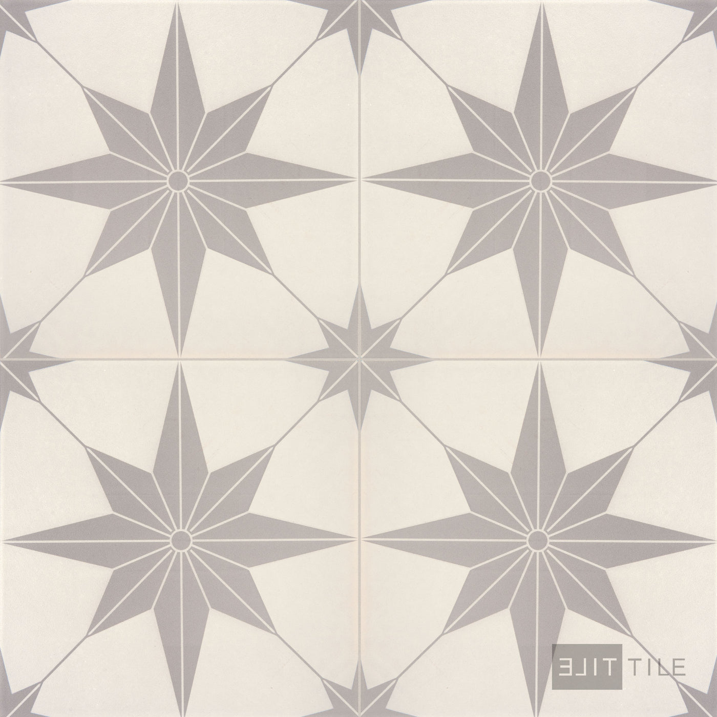 Memoir Ceramic Floor Tile 12X12 Jewel Grey Matte