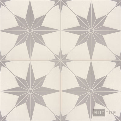 Memoir Ceramic Floor Tile 12X12 Jewel Grey Matte