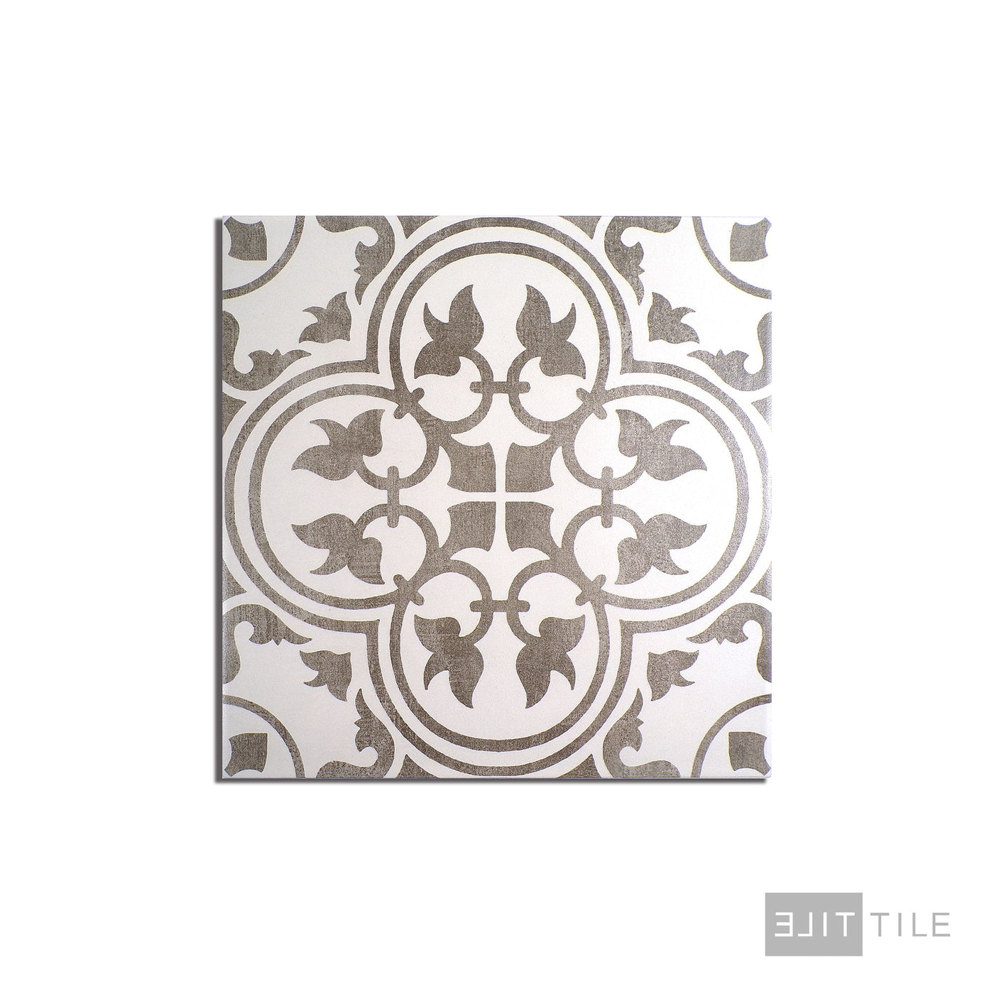 Memoir Ceramic Floor Tile 12X12 Petal Grey Matte