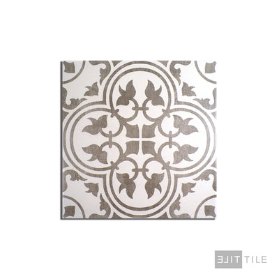 Memoir Ceramic Floor Tile 12X12 Petal Grey Matte