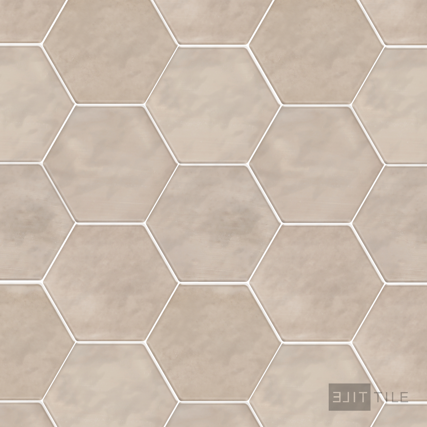 Mesmerist Ceramic Wall Tile 4" Hex Trance Glossy