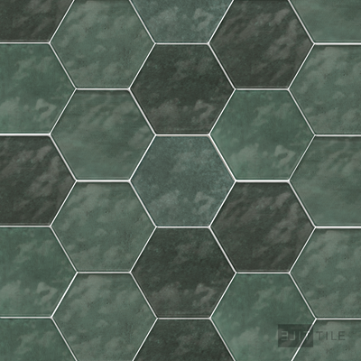 Mesmerist Ceramic Wall Tile 4" Hex Allure Glossy