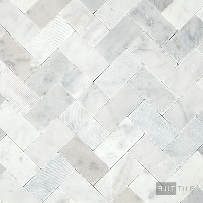 Minute Mosaix Natural Stone Mosaic 11X10 Carrara White