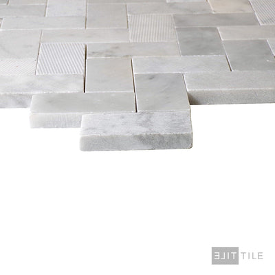 Minute Mosaix Natural Stone Mosaic 11X10 Carrara White