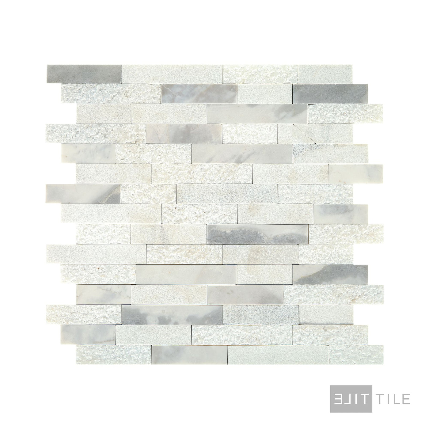 Minute Mosaix Natural Stone Mosaic 13X12 Stormy Mist