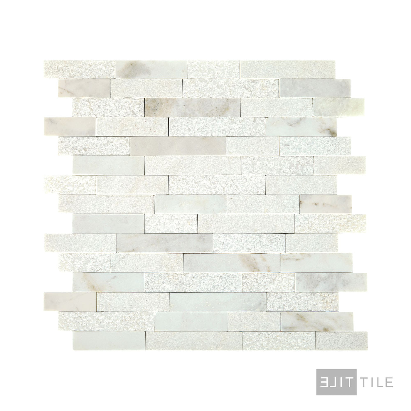 Minute Mosaix Natural Stone Mosaic 13X12 Daphne White