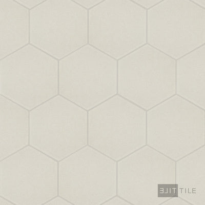 Inyo Floor Tile 8" Hex Crema Satin