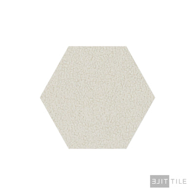 Inyo Floor Tile 8" Hex Crema Satin