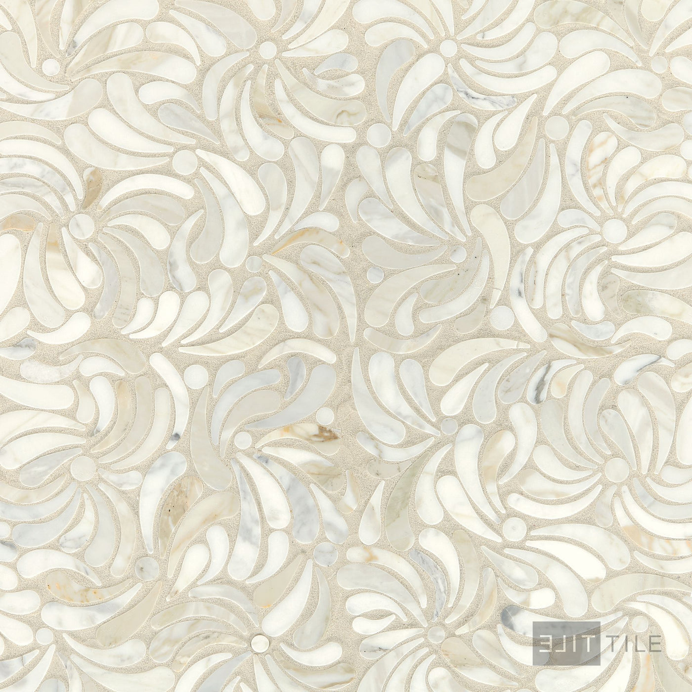 Lavaliere Natural Stone Mosaic 12X11 Calacatta Gold Honed