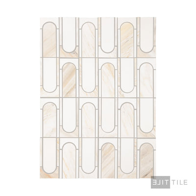 Perfit Mosaix Natural Stone Mosaic 18X12 Namaste & Thassos Polished