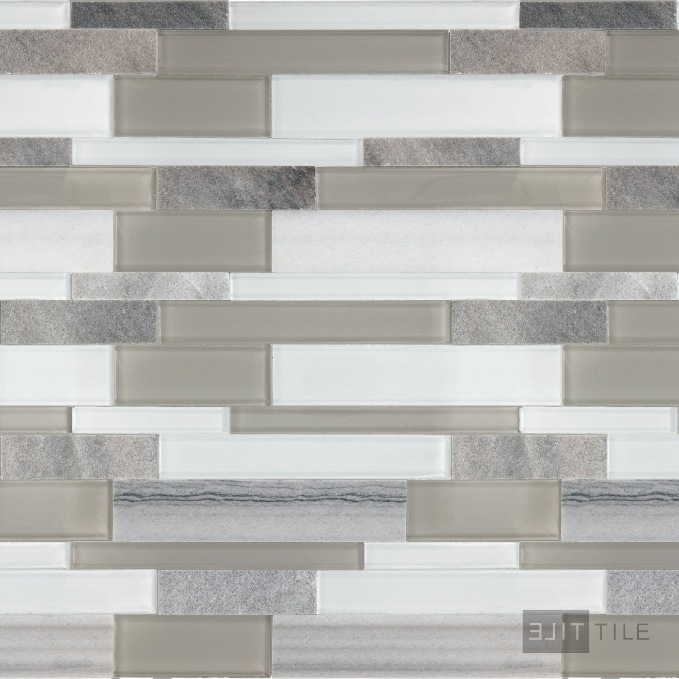 Perfit Mosaix Natural Stone Mosaic 18X12 Marmara & Glass Polished