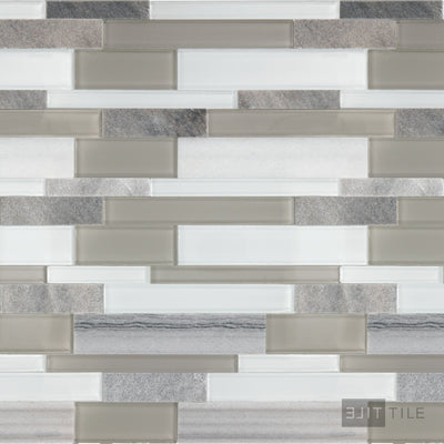 Perfit Mosaix Natural Stone Mosaic 18X12 Marmara & Glass Polished